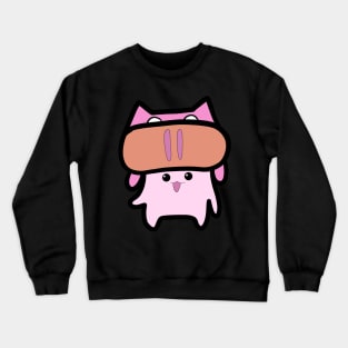 The pig monster hat Crewneck Sweatshirt